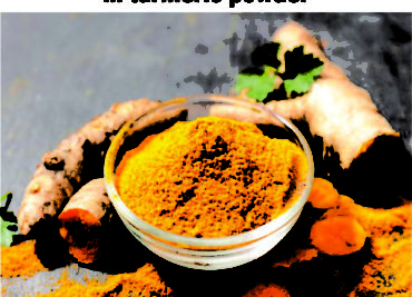 Importance of curcumin in turmeric powder