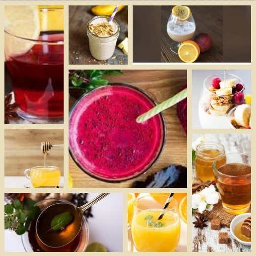Immunity boosting juices and drinks with honey for winter